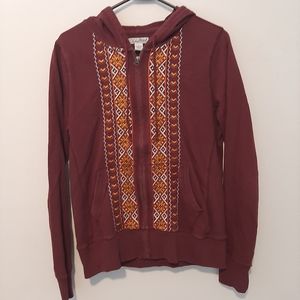 Lucky brand zipper hoodie